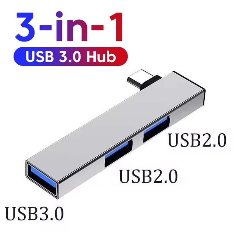 Laptop Accessories Macbook - 3in1 USB 3.0ハブ 3ポート マルチタイプCスプリッター タイプCハブアダプター