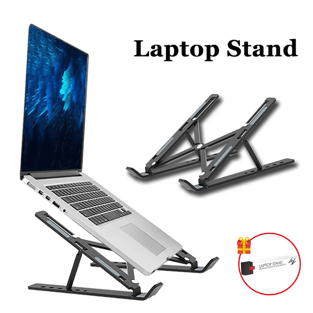 Laptop Accessories Macbook - ラップトップスタンドポータブル折りたたみ式ノートブックブラケット調整可能なコンピュータモニターホルダー Macbook Air iPad タブレット用ベースアクセサリー