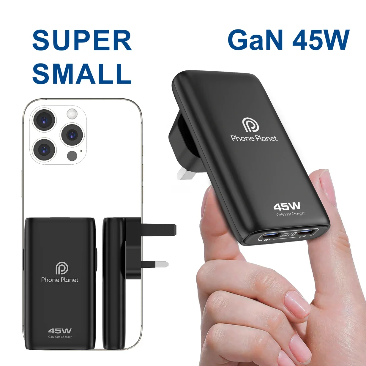 Laptop Accessories Uk - 新型超薄型【US/EU/UK】45W/65W GaNスマート充電器高速アダプター Macbook、ラップトップ、iPad、iPhone17/16/15、Samsung S26、Huawei対応