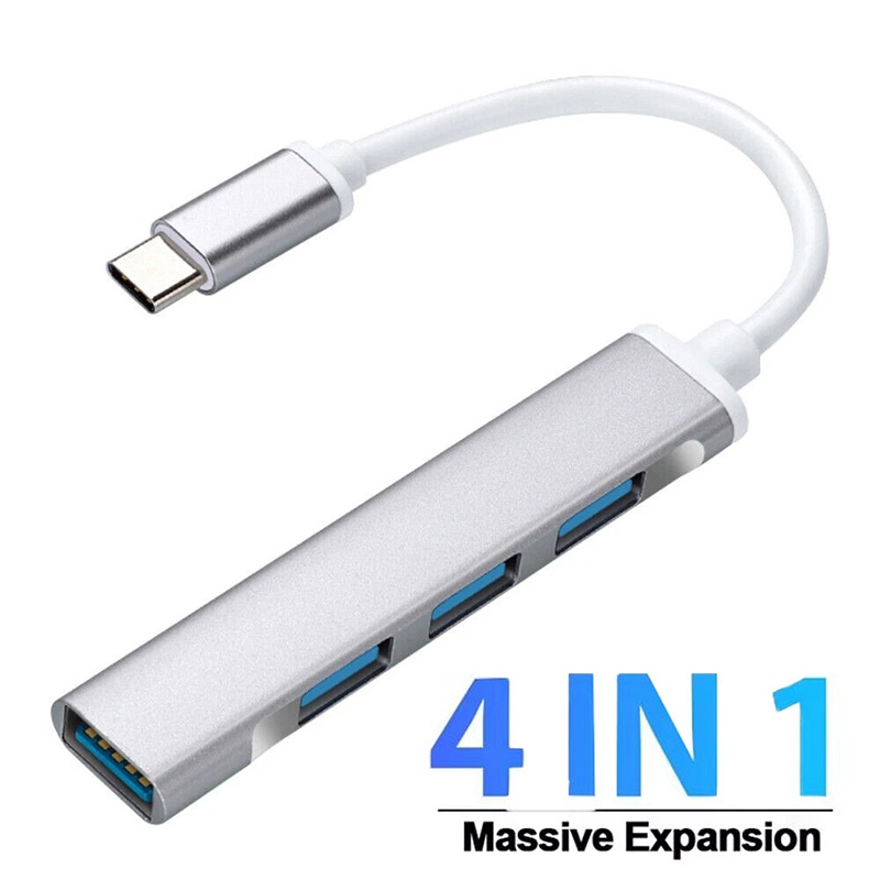 Laptop Accessories Macbook - 4-in-1 Type-Cエクステンダーハブ 4ポートUSB Cハブ マルチスプリッターアダプター OTGハブ