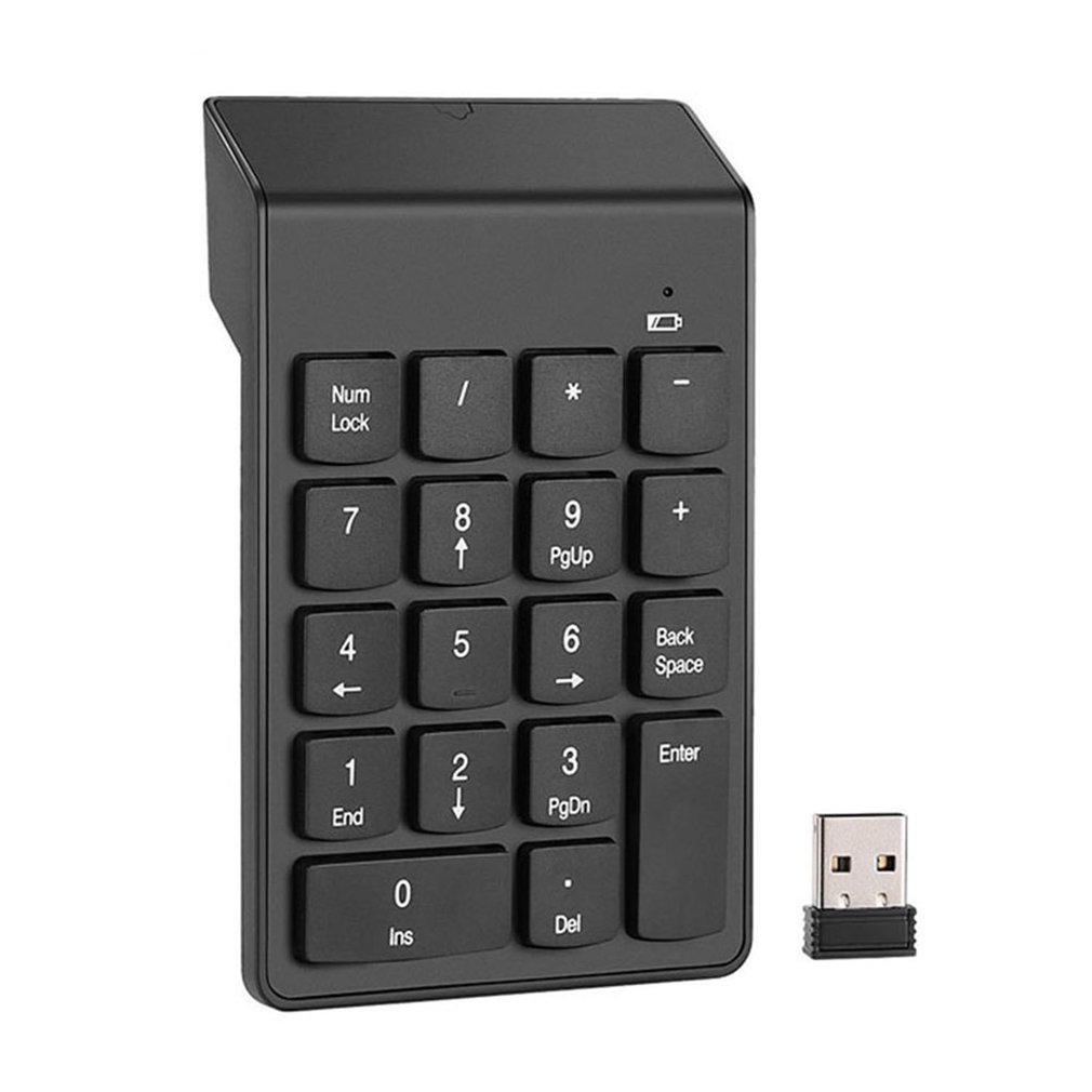 Laptop Accessories Uk - 18 キー 2.4 グラムワイヤレスキーボードミニデジタル数字キーパッド会計金融数値スマートキーパッドラップトップノートブック