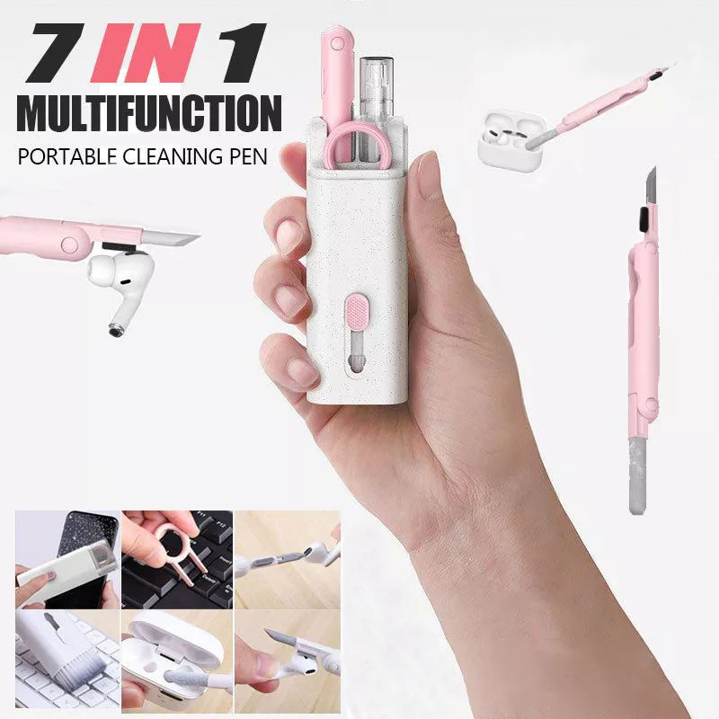 Laptop Accessories All Gadgets - 7-in-1電子クリーニングペンマルチツールクリーナーキット、ワイヤレスイヤホン、メカニカルキーボード、電話スクリーン用クリーニングブラシセット