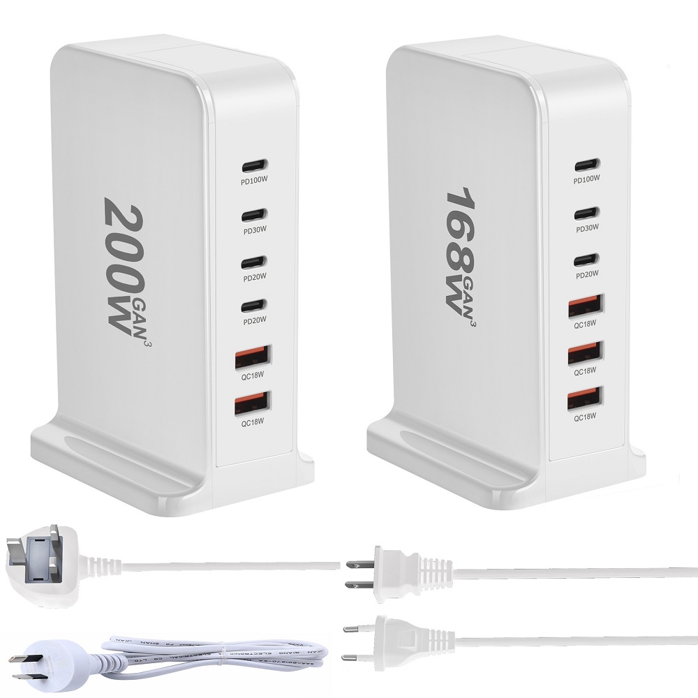 USB Type-C充電器,6ポート,200W, 168W, - Laptop Accessories Uk のレビューと価格