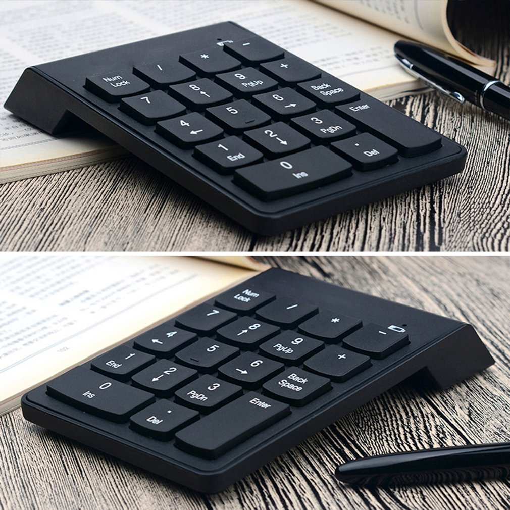 18 キー 2.4 グラムワイヤレスキーボードミニデジタル数 - Laptop Accessories Uk のレビューと価格
