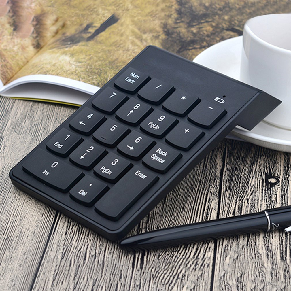 18 キー 2.4 グラムワイヤレスキーボードミニデジタル数 - Laptop Accessories Uk のレビューと価格