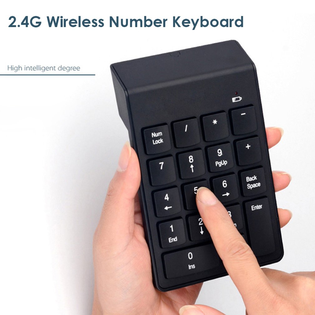 18 キー 2.4 グラムワイヤレスキーボードミニデジタル数 - Laptop Accessories Uk のレビューと価格
