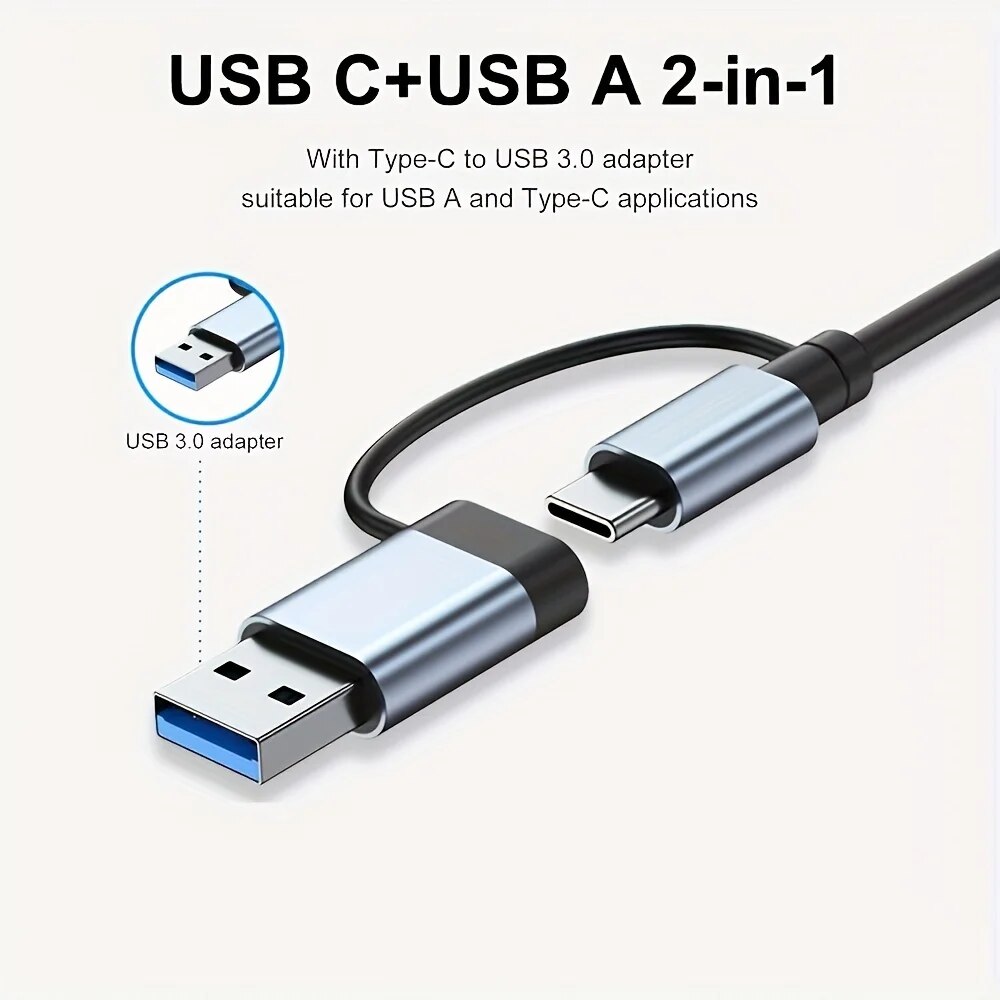 2in1 USB3.0ハブ 7ポート Type-C拡張スプリ - Laptop Accessories Macbook のレビューと価格
