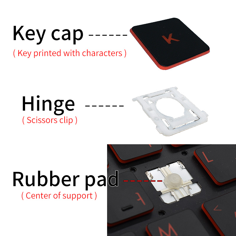 交換用キーキャップキーキャップゴムシザークリップヒンジ AS - Laptop Accessories Uk のレビューと価格